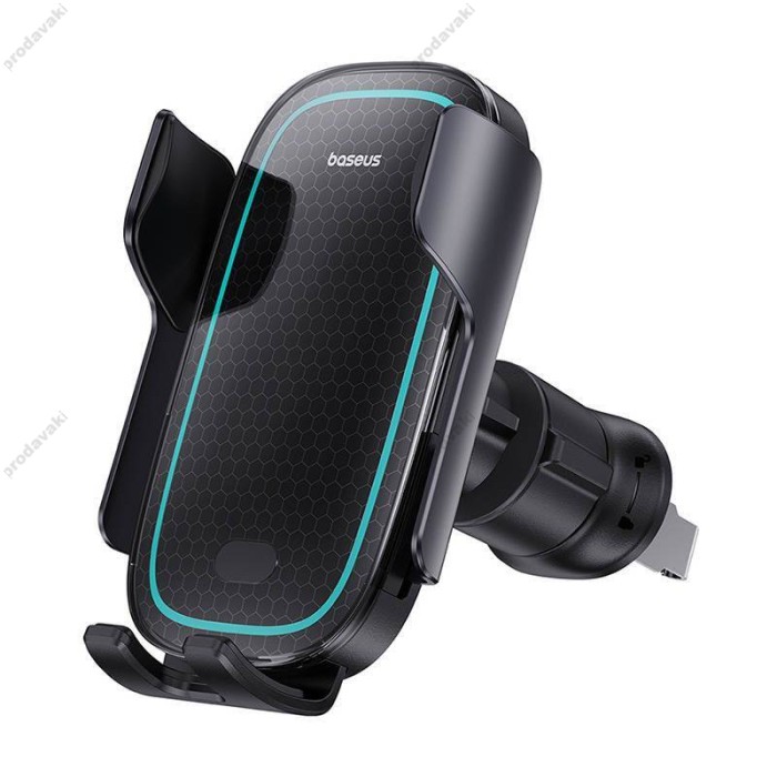 Автомобільний тримач із бездротовою зарядкою Baseus Milky Way Pro 15W Black C40357000111-00