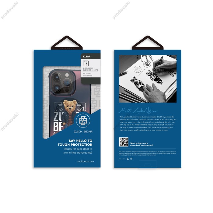 Чохол Zuck Bear California Cool TPU MagSafe Case iPhone 15 Pro Shirt