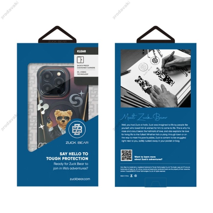 Чохол Zuck Bear Berlin Boss TPU MagSafe Case iPhone 15 Pro Eins Suave