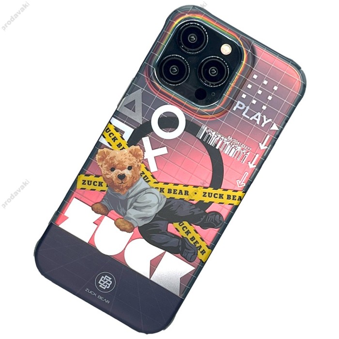 Чохол Zuck Bear New York Never Sleeps TPU MagSafe Case iPhone 15 Pro Queens Spark