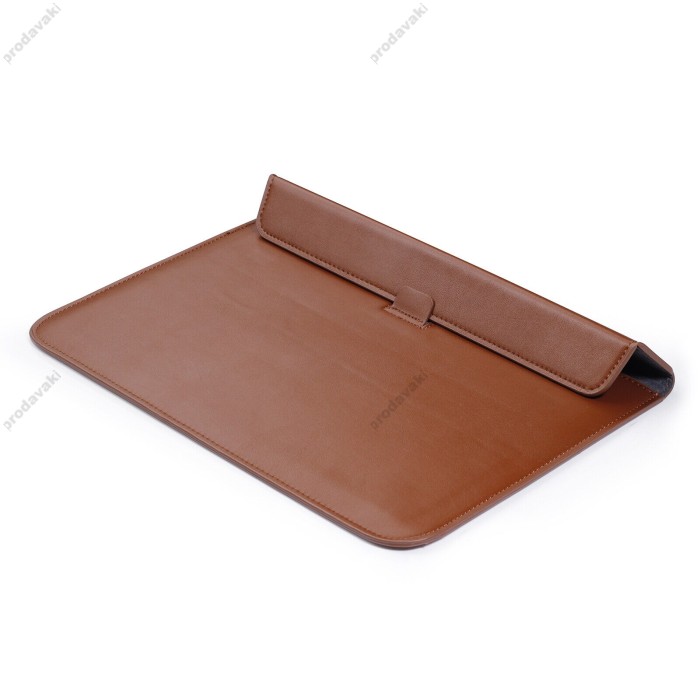 Чохол-конверт-підставка xVibe Leather PU для MacBook ноутбука планшета 13"-14.2" Brown