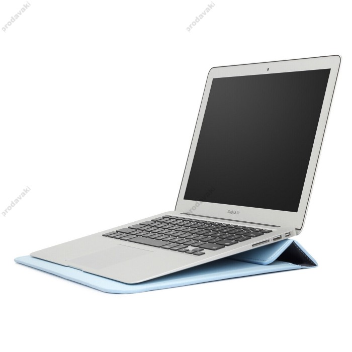 Чохол-конверт-підставка xVibe Leather PU для MacBook ноутбука 15"-16.2" Sky Blue