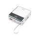 Повербанк портативний акумулятор Power bank XO PR224 fast charging dual line 10000 mAh White