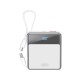 Повербанк портативний акумулятор Power bank XO PR224 fast charging dual line 10000 mAh White