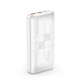 Повербанк портативний акумулятор Power bank XO PR188 Fast charge 22.5W 20000 mAh White