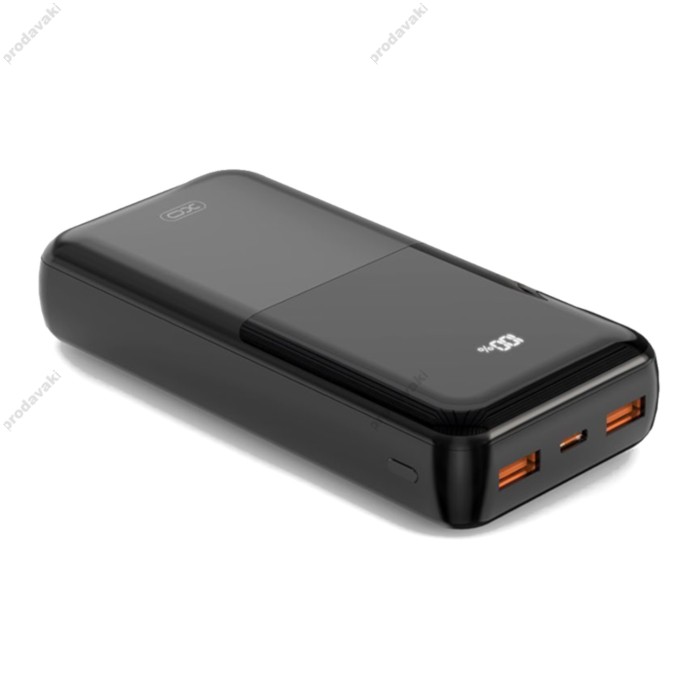 Повербанк портативний акумулятор Power bank XO PR206 Digital Display Fast Charge 22.5W 20000 mAh Black