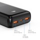 Повербанк портативний акумулятор Power bank XO PR206 Digital Display Fast Charge 22.5W 20000 mAh Black