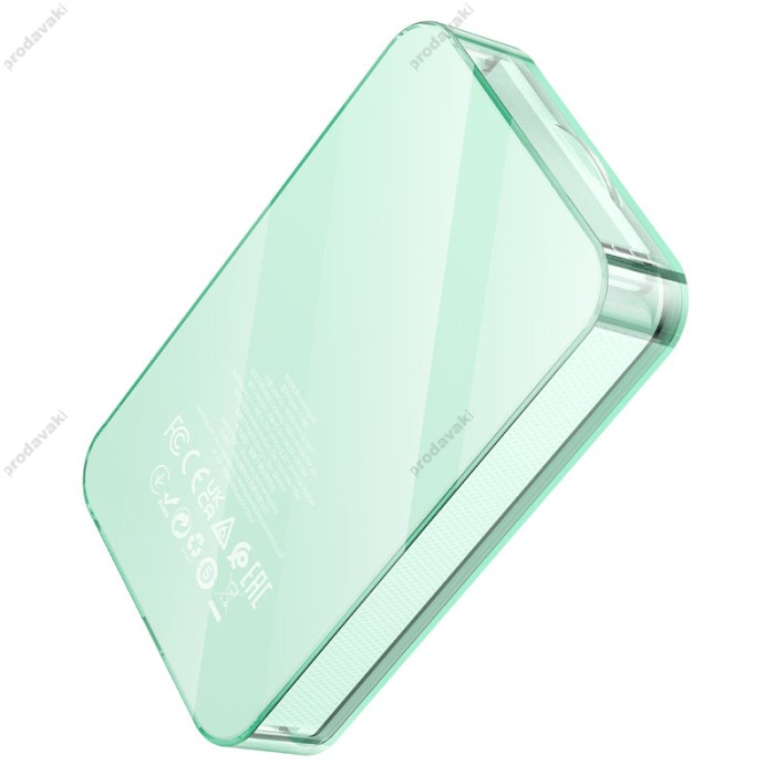 Повербанк портативний акумулятор Power Bank Hoco Q14A MagSafe Ice Crystal PD 20W 10000 mAh Blue