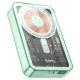 Повербанк портативний акумулятор Power Bank Hoco Q14A MagSafe Ice Crystal PD 20W 10000 mAh Blue