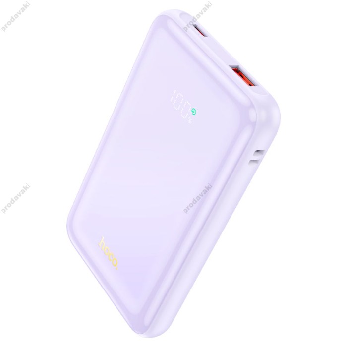 Повербанк портативний акумулятор Power Bank Hoco Q21 Great 22.5W 10000 mAh Purple