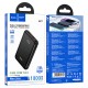 Повербанк портативний акумулятор Power bank Hoco Q21 Great 22.5W 10000 mAh Black