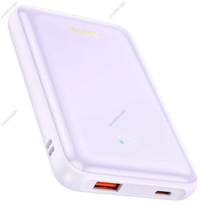 Повербанк портативний акумулятор Power Bank Hoco Q21 Great 22.5W 10000 mAh Purple