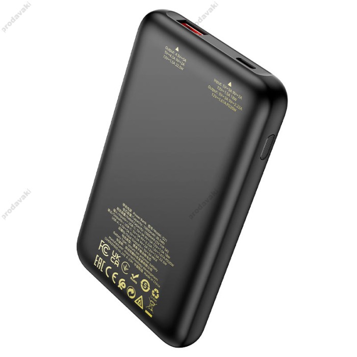 Повербанк портативний акумулятор Power bank Hoco Q21 Great 22.5W 10000 mAh Black
