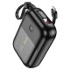Повербанк портативний акумулятор Power bank Hoco Q20 Fountain 22.5W 10000 mAh Black