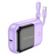 Повербанк портативний акумулятор Power Bank Hoco Q20 Fountain 22.5W 10000 mAh Purple