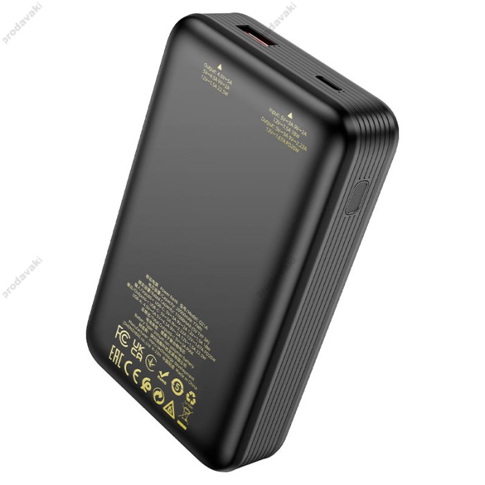 Повербанк портативний акумулятор Power bank Hoco Q21A Great fully compatible 22.5W 20000 mAh Black