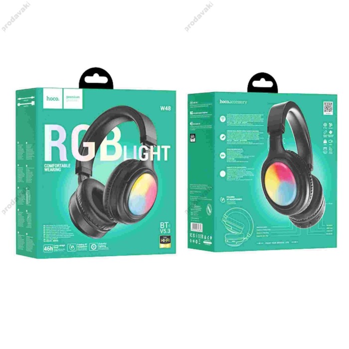 Бездротові Bluetooth навушники Hoco W48 Focus BT headphones Black