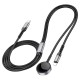 Зарядний пристрій Hoco CW54 Cable 2in1 Lightning / Apple Watch 2.4A 1.2m Black