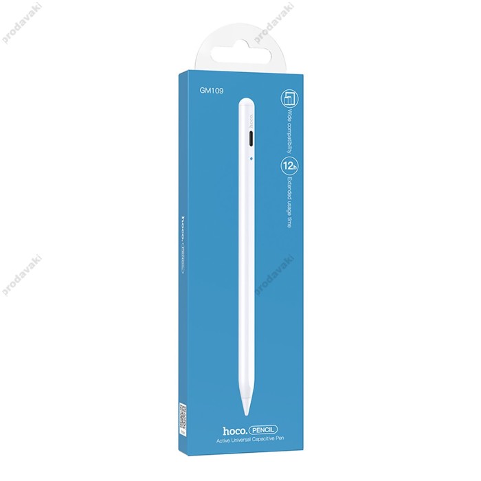 Універсальний активний стілус Stylus Pen Hoco GM109 White