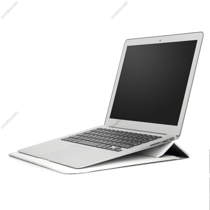 Чохол-конверт-підставка xVibe Leather PU для MacBook ноутбука планшета 13"-14.2" White