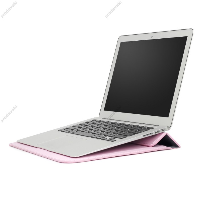 Чохол - конверт - підставка xVibe Leather PU для MacBook/ноутбук 11/12 Pink