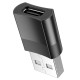 Перехідник Adapter USB-A To USB-C Hoco UA17 Black