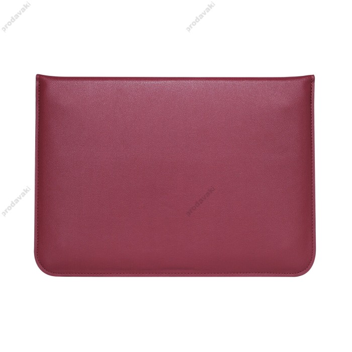 Чохол-конверт-підставка xVibe Leather PU для MacBook ноутбука планшета 13"-14.2" Wine red