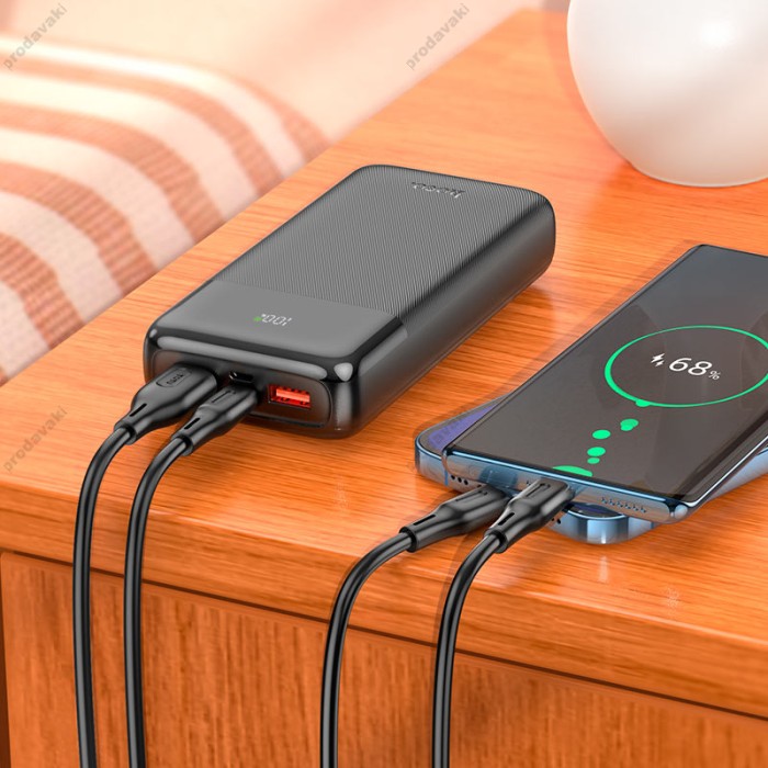 Повербанк портативний акумулятор Power bank Hoco J121A Fast fully 22.5W 20000 mAh Black