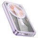 Повербанк портативний акумулятор Power Bank Hoco Q14 MagSafe Ice Crystal magnetic PD 20W 5000 mAh Purple