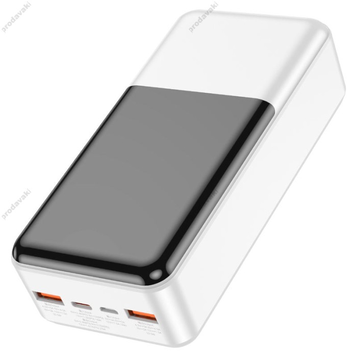 Повербанк портативний акумулятор Power Bank Hoco J108B Universe 22.5W 30000 mAh White