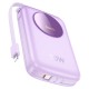 Повербанк портативний акумулятор Power Bank Hoco Q19 Lucky 30W 10000 mAh Purple