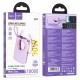 Повербанк портативний акумулятор Power Bank Hoco Q19 Lucky 30W 10000 mAh Purple