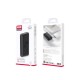 Повербанк портативний акумулятор Power bank XO PR189 fast charge light display 22.5W 30000 mAh Black