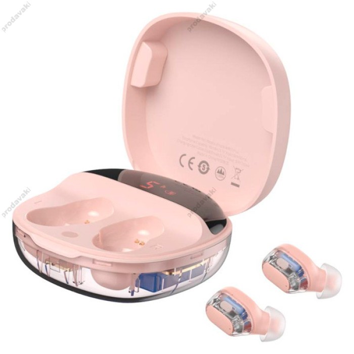 Бездротові Bluetooth навушники Baseus WM01 Plus Encok True Wireless Earphones BT 5.0 Pink NGWM01P-04