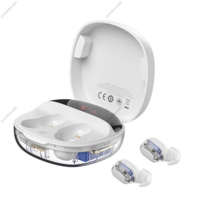 Бездротові Bluetooth навушники Baseus WM01 Plus Encok True Wireless Earphones BT 5.0 White NGWM01P-02