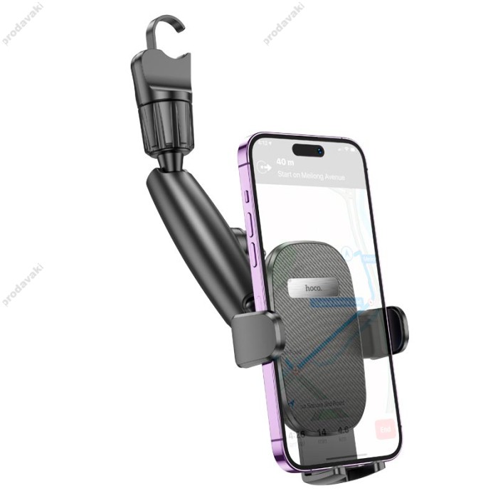 Автомобільний тримач Hoco H17 Waves rearview mirror Car holder Black