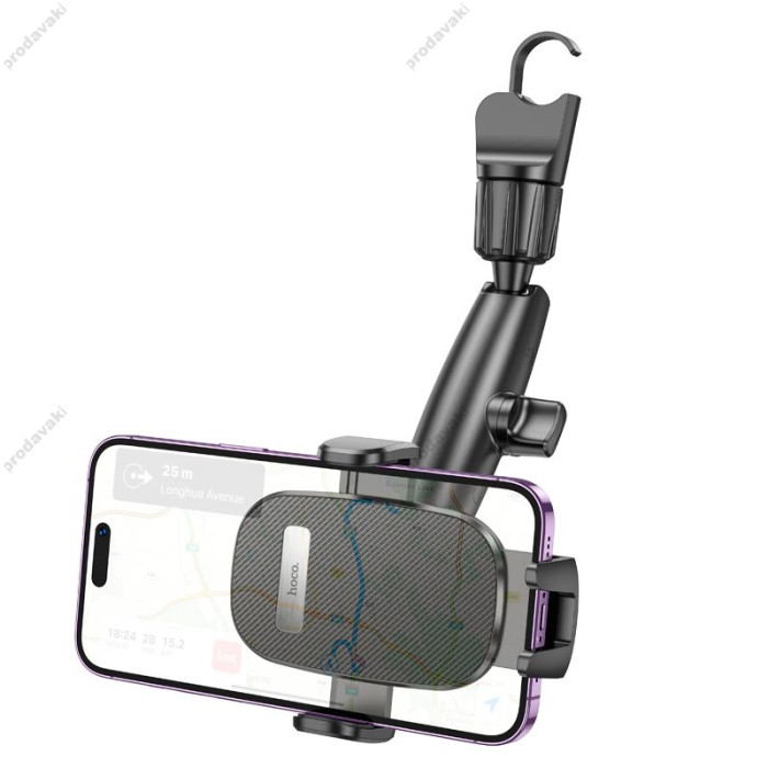 Автомобільний тримач Hoco H17 Waves rearview mirror Car holder Black