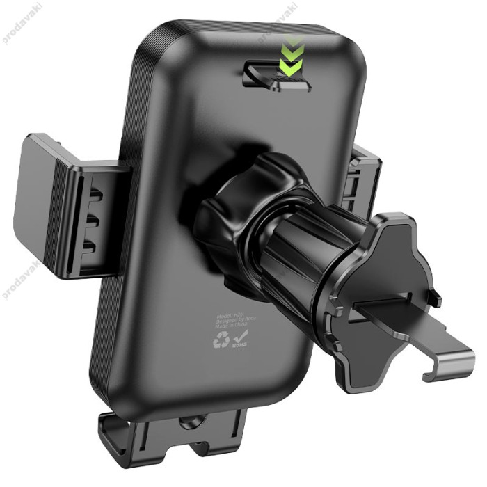 Автомобільний тримач Hoco H26 Rock push-type car holder (air outlet) Black