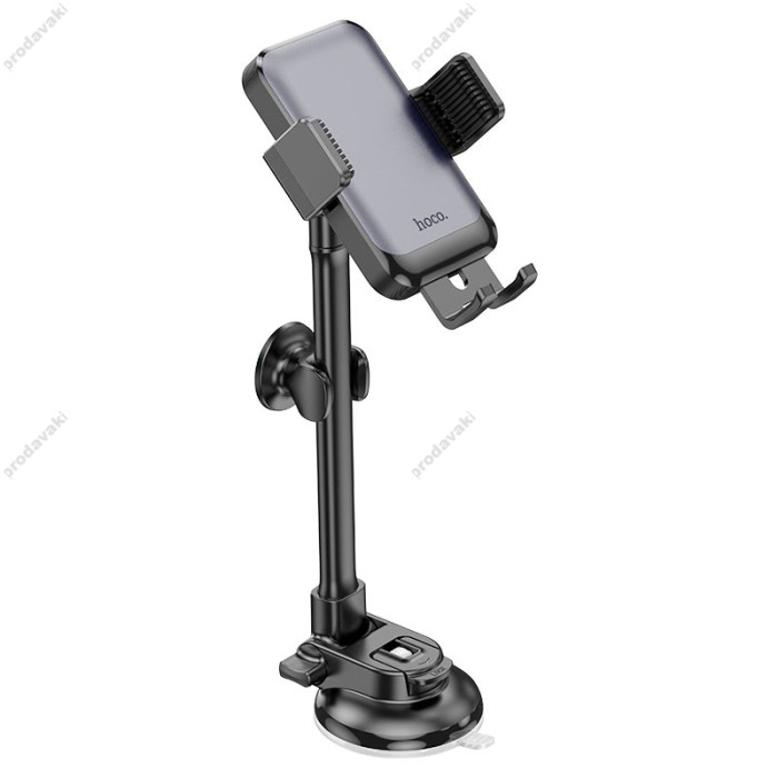 Автомобільний тримач Hoco H27 Rock push-type car holder (center console) Black