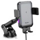 Автомобільний тримач із бездротовою зарядкою Hoco HW9 Climber smart wireless charging car holder 15W Black