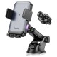 Автомобільний тримач із бездротовою зарядкою Hoco HW9 Climber smart wireless charging car holder 15W Black