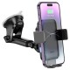Автомобільний тримач із бездротовою зарядкою Hoco HW9 Climber smart wireless charging car holder 15W Black