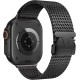 Ремінець Titanium Milanese Loop для ремінця Apple Watch 42mm / 44mm / 45mm / 49mm Black