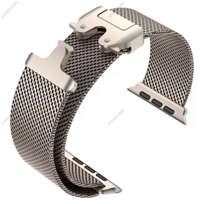Ремінець Titanium Milanese Loop для ремінця Apple Watch 42mm / 44mm / 45mm / 49mm Natural Titanium