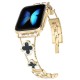 Ремінець для Apple Watch Four-leaf Clover Diamond 38mm/40mm/41mm Gold Black