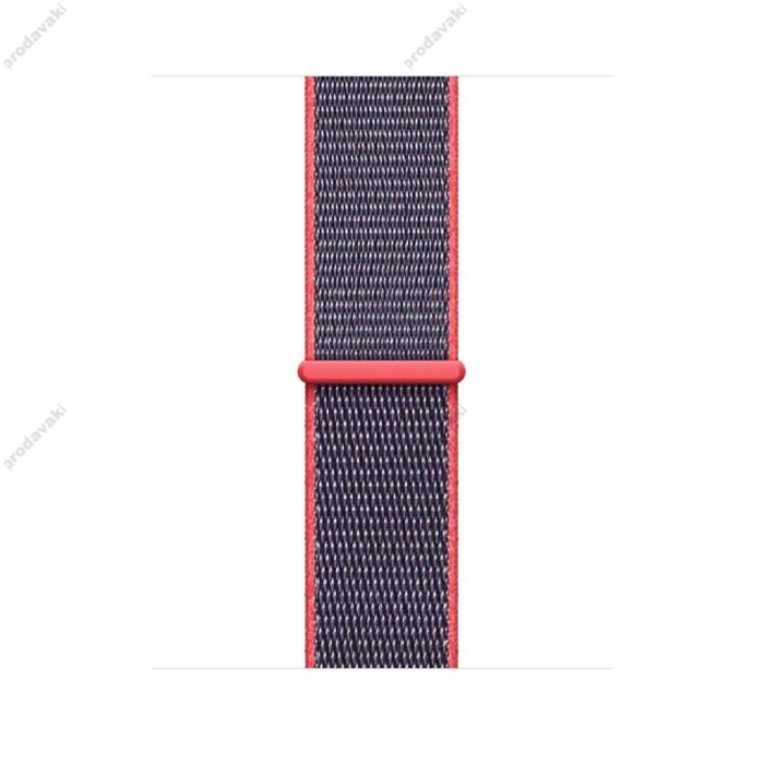 Ремінець для Apple Watch 38mm/40mm/41mm Nylon Sport Loop Black Coral