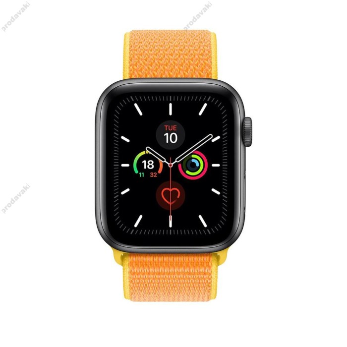 Ремінець для Apple Watch 38mm/40mm/41mm Nylon Sport Loop Canary Yellow