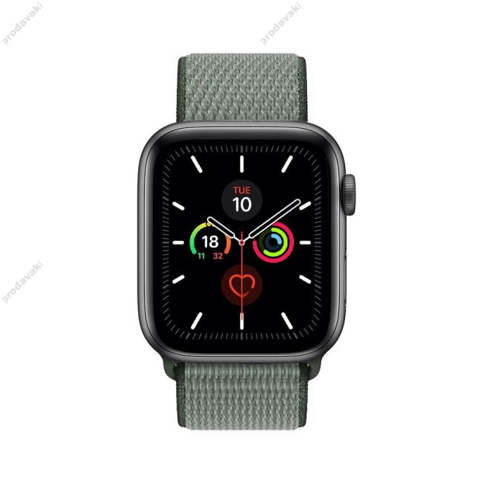 Ремінець для Apple Watch 38mm/40mm/41mm Nylon Sport Loop Dark Olive