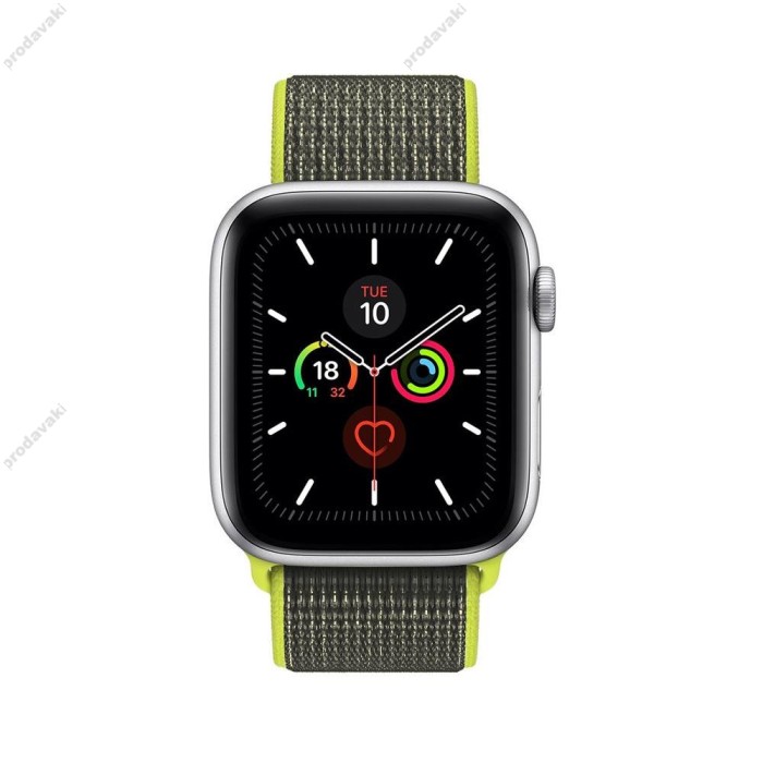 Ремінець для Apple Watch 38mm/40mm/41mm Nylon Sport Loop Flash Olive