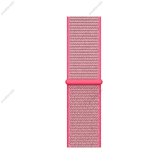 Ремінець для Apple Watch 38mm/40mm/41mm Nylon Sport Loop Hot Pink